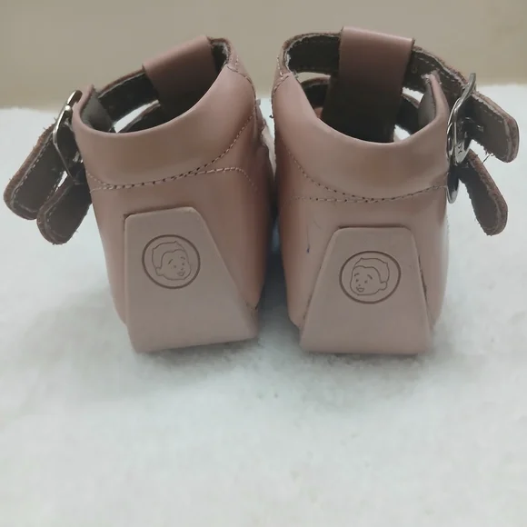 Charming Pink Kids Dress Shoes with Butterfly Accent - Picture 3 of 4